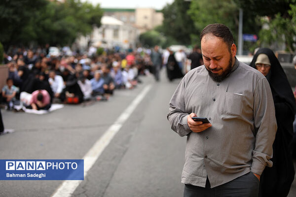 مراسم دعای عرفه در خیابان سعدی