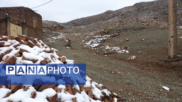 اولین صبح برفی در روستا بتو 