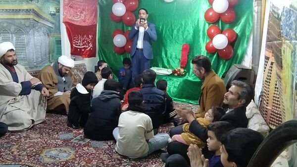 جشن میلاد طفل شش ماهه کربلا در هیئت علی‌اصغری فداف