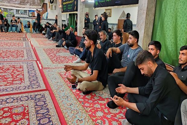شام غریبان حسینی در مسجد جامع شهر بار