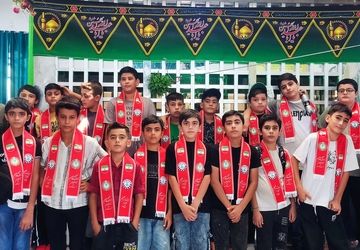 اردوی زیارتی دانش‌آموزان کانون شهید رجایی کبودراهنگ در امامزاده راهب برگزار شد