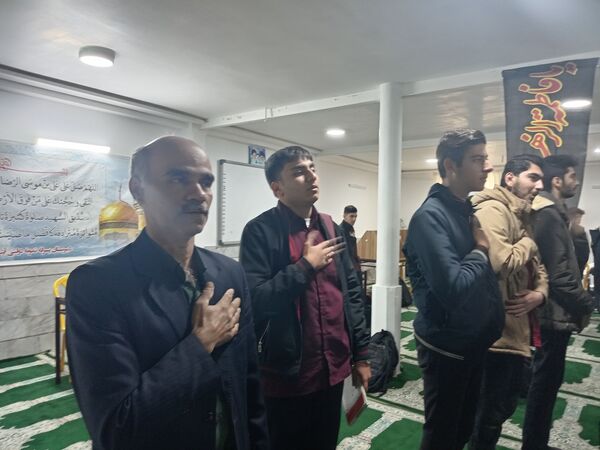 عزاداری شهادت حضرت فاطمه (س) در دبیرستان نمونه دولتی آیت الله خامنه‌ای