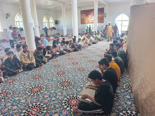 مراسم اعتکاف دانش‌آموزی در مسجد نور سندرک