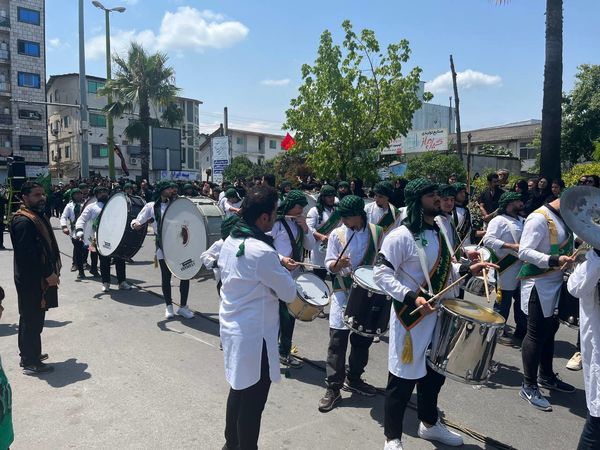 مردم دیار نور در سوگ عاشورای حسین