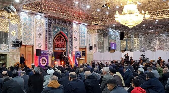 حضور مردم شهید پرور ری در مراسم عزاداری و سوگواری رهبر شهید