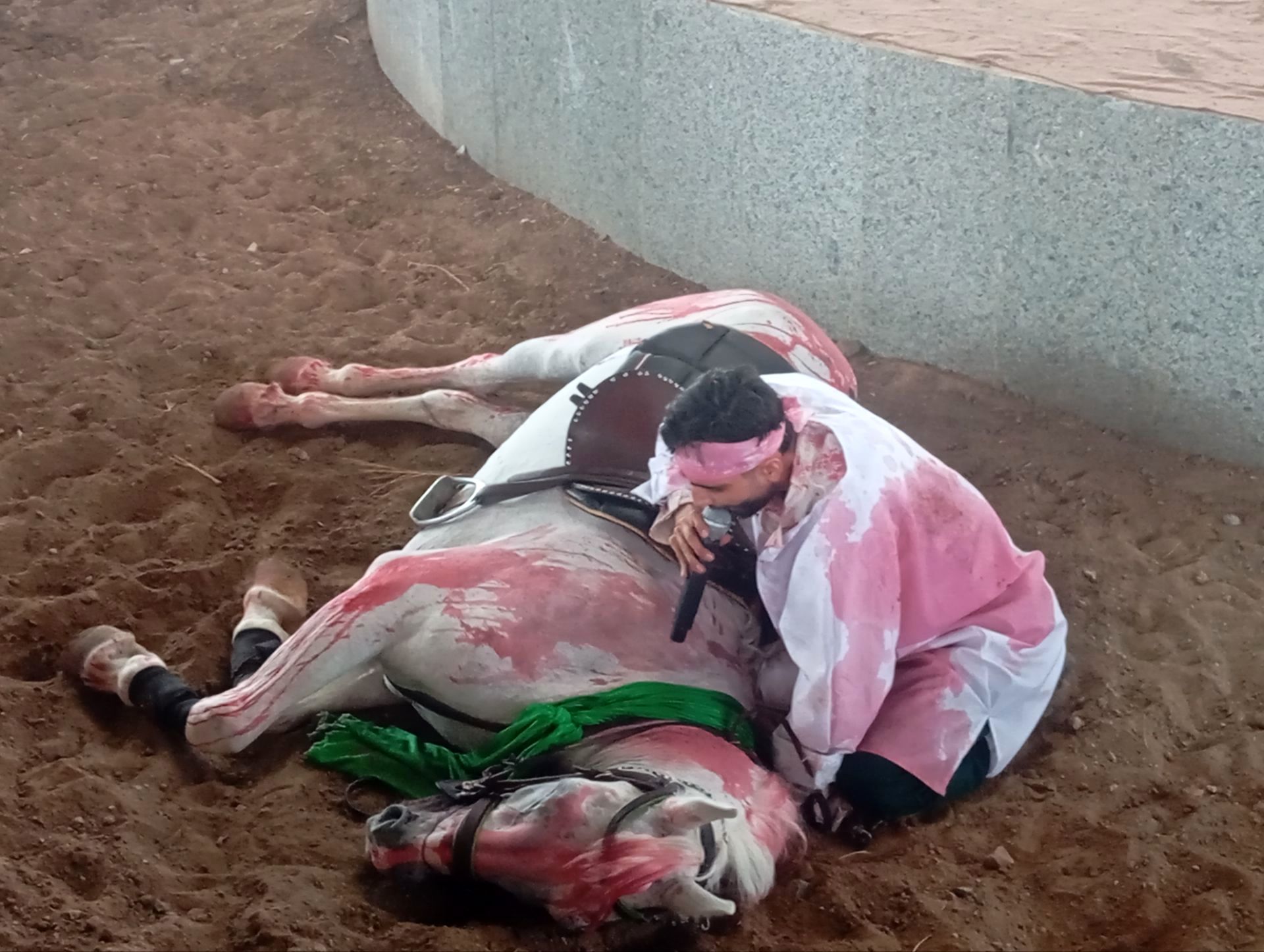 آیین سنتی شبیه خوانی اربعین حسینی در احمدآباد میانجلگه