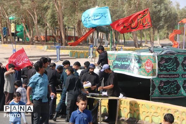 شور حسینی جاماندگان اربعین در فهرج
