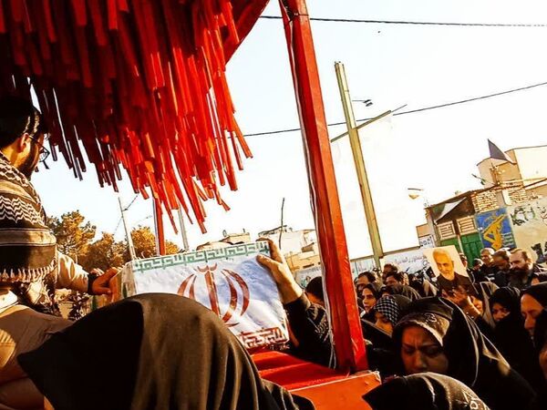 تشییع پیکر مطهر شهدای گمنام در سرار شهرستان برخوار