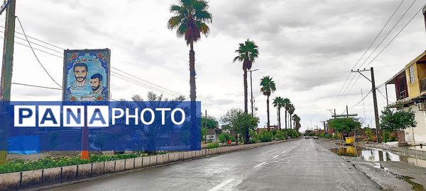 بارش باران فاریاب را شست و هوای غبار آلود پاک شد