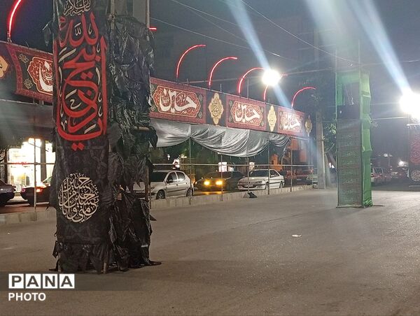فضاسازی عزای امام‌حسین(ع) در شهرستان نظرآباد