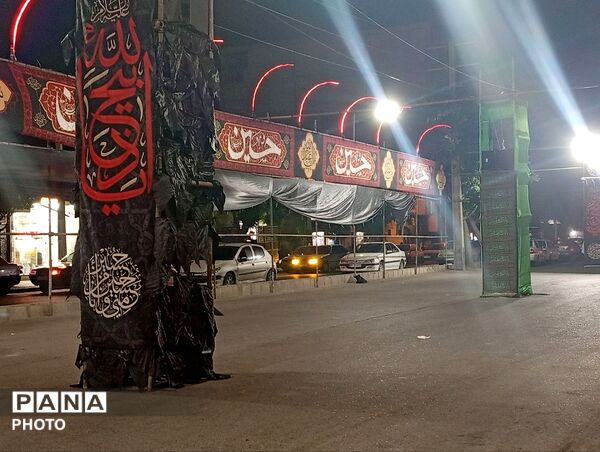 فضاسازی عزای امام‌حسین(ع) در شهرستان نظرآباد