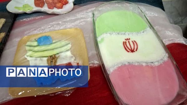 صبحانه سلامت با تم پرچم در دبستان دخترانه فرهنگیان ۱