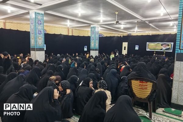 اجتماع بزرگ مردم قلعه رئیسی در پی شهادت رهبر معظم انقلاب 