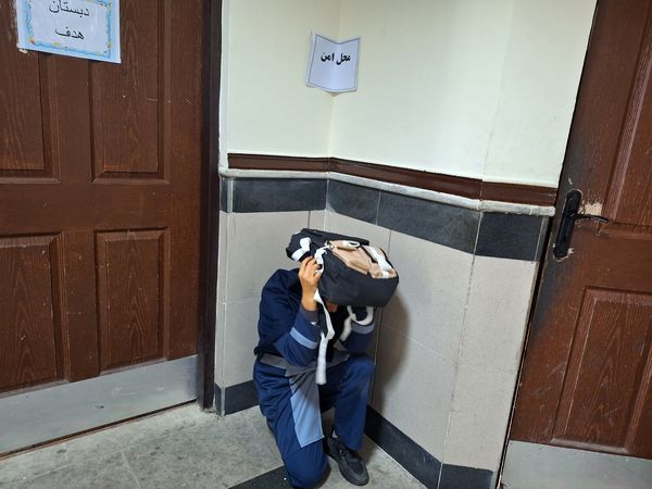 برگزاری مانور زلزله در مدارس تربت حیدریه 