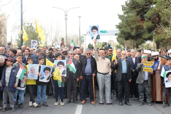 راهپیمایی روز جهانی قدس در شهرستان سمنان 