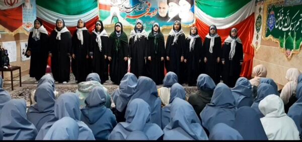 جشن با شکوه انقلاب در دبیرستان فدک منطقه ۱۲