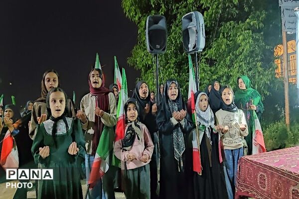 مردم شهر بار یک صدا فریاد زدند لبیک سید مجتبی