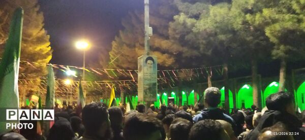 تدفین پیکر مطهر شهید مهدی عمارلو در بهشت فضل شهرستان نیشابور