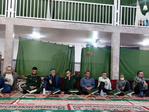 محفل انس با قرآن کریم در مسجد جامع شهر بار نیشابور 