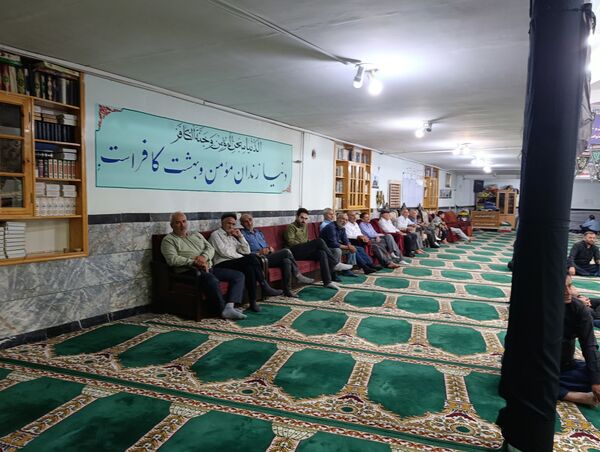 عزاداری سالروز شهادت امام حسن عسکری (ع) در مسجد صاحب‌الزمان آشخانه