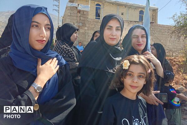 مراسم عاشورا در گلزار شهدای شهرستان لنده