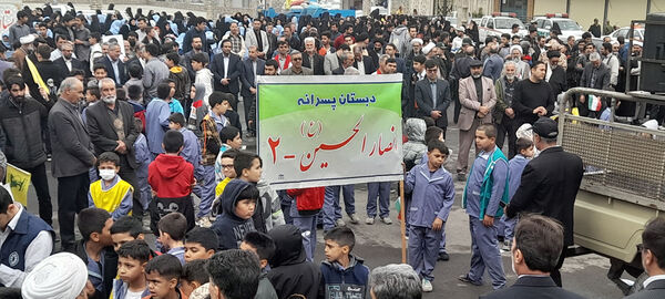 مراسم یوم الله 13 آبان در شهر جعفریه قم
