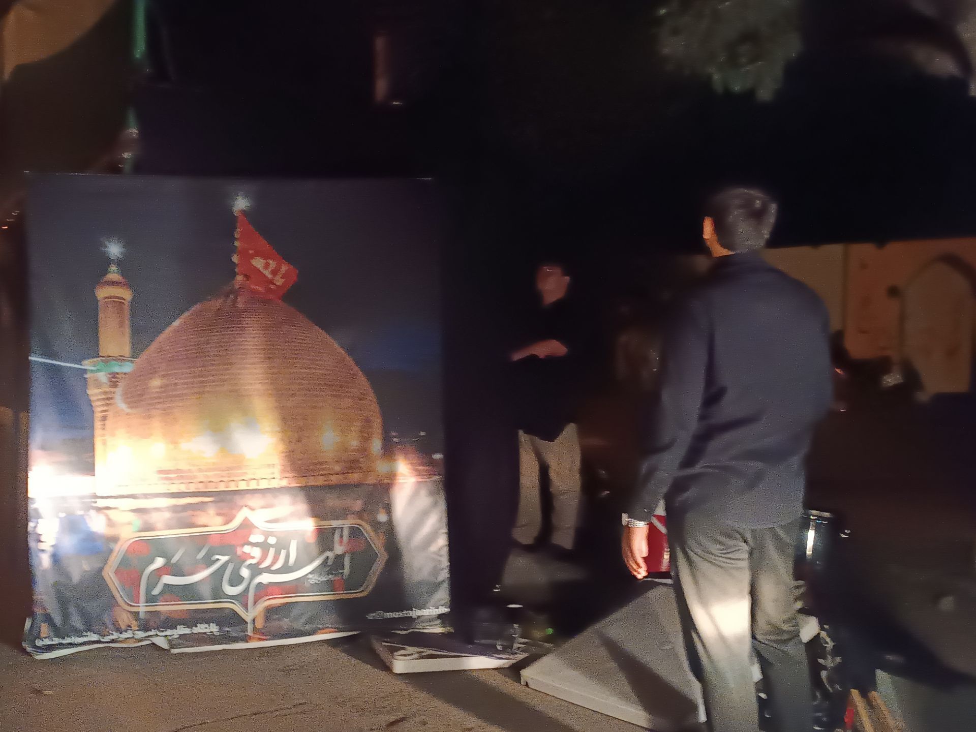 گذری بر آماده سازی موکب های راهپیمایی جاماندگان اربعین نیشابور 