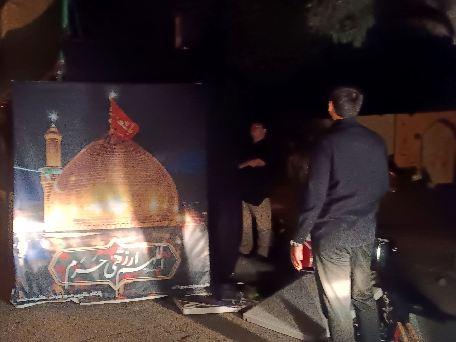 گذری بر آماده سازی موکب های راهپیمایی جاماندگان اربعین نیشابور 