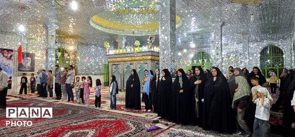 مراسم عید  غدیر در امامزاده شان آباد با حضور بخشدارقلقلرود  