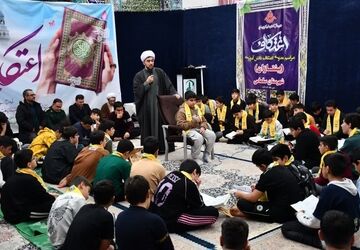 آیین اعتکاف دانش آموزان پسر سلماس