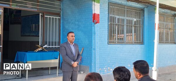 آیین کلنگ‌زنی مدرسه فرهنگ در چم‌خلیفه سامان
