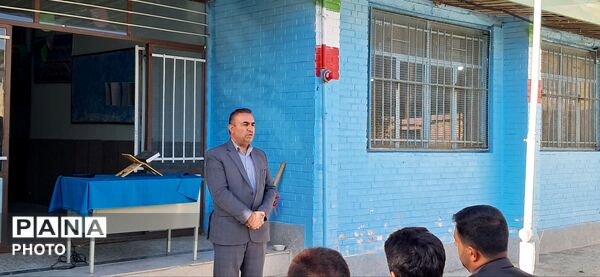 آیین کلنگ‌زنی مدرسه فرهنگ در چم‌خلیفه سامان