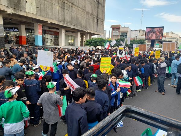 مراسم راهپیمایی ۱۳ آبان‌ ماه سال ۱۴۰۳ در شهرستان قائمشهر
