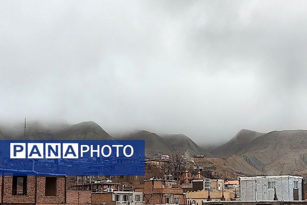 حال هوای شهر زیبای بار بعد از اولین بارش باران زمستانی