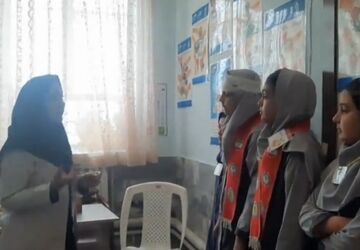 مانور سراسری زلزله و ایمنی در دبستان شهید رجبی۲ ناحیه شش مشهد مقدس