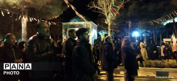 تدفین پیکر مطهر شهید مهدی عمارلو در بهشت فضل شهرستان نیشابور
