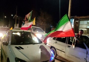 رژهٔ خودرویی در شهر بار نیشابور 