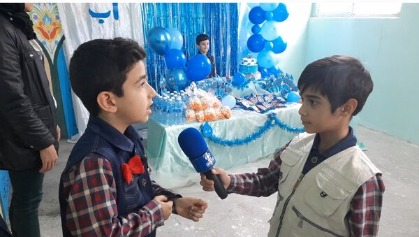 برپایی جشن آب در دبستان سرافراز ناحیه۷ مشهد 