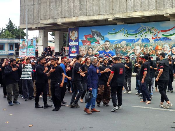 اجتماع عاشوراییان در میدان طالقانی قائمشهر