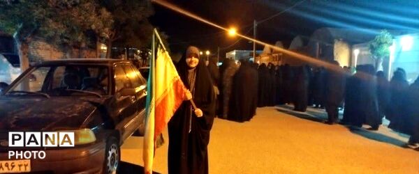 مراسم اربعین امام شهید آیت الله خامنه ای و دانش آموزان میناب در روستای مهدی آباد خلیل آباد 