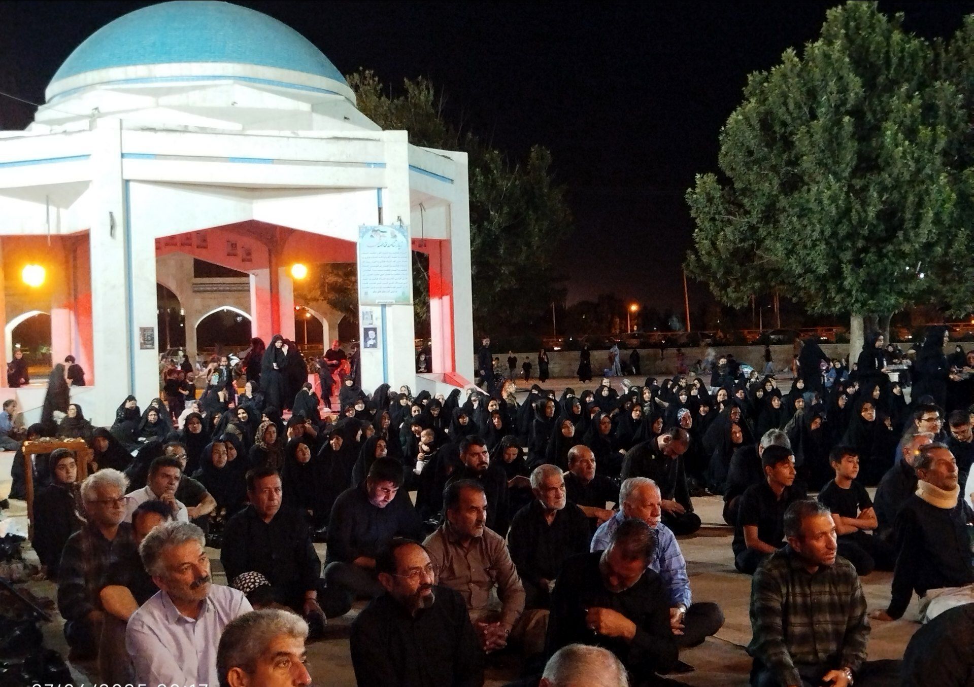 برگزاری مراسم شب دوم عزاداری ماه محرم در مسجد شهدای گمنام 