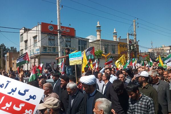 حضور باشکوه مردم رباط‌کریم در راهپیمایی روز قدس 