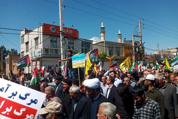 حضور باشکوه مردم رباط‌کریم در راهپیمایی روز قدس 