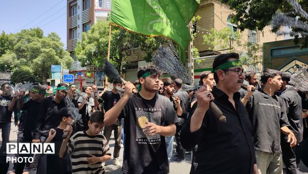 خیابان‌های تویسرکان میزبان دسته‌های عزاداری شد
