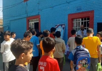 اختتامیه کلاس های اوقات فراغت در مدرسه صامت بروجردی شهرستان بروجرد 