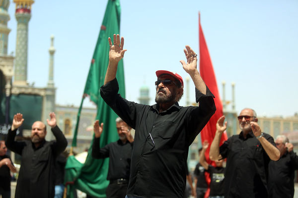 عزاداری سالروز شهادت امام حسن مجتبی(ع) در حرم حضرت معصومه(س)