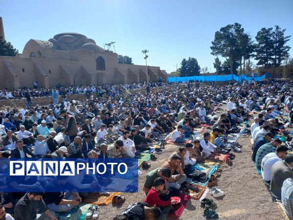 اقامه نماز عید فطر با حضور گسترده مردم اهل سنت تربت جام