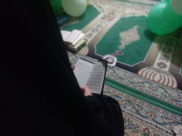 اعتکاف دانش‌آموزی در شهر بهنمیر