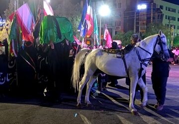  آیین شام غریبان امام حسین (ع) در شهرستان جم