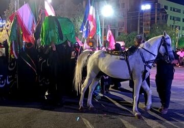  آیین شام غریبان امام حسین (ع) در شهرستان جم
